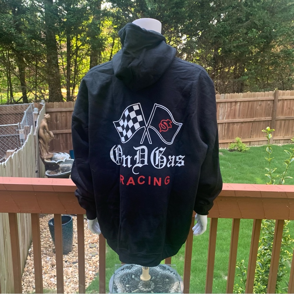 On D Gas Racing Fleece Hoodie | 3XL | Black New!!